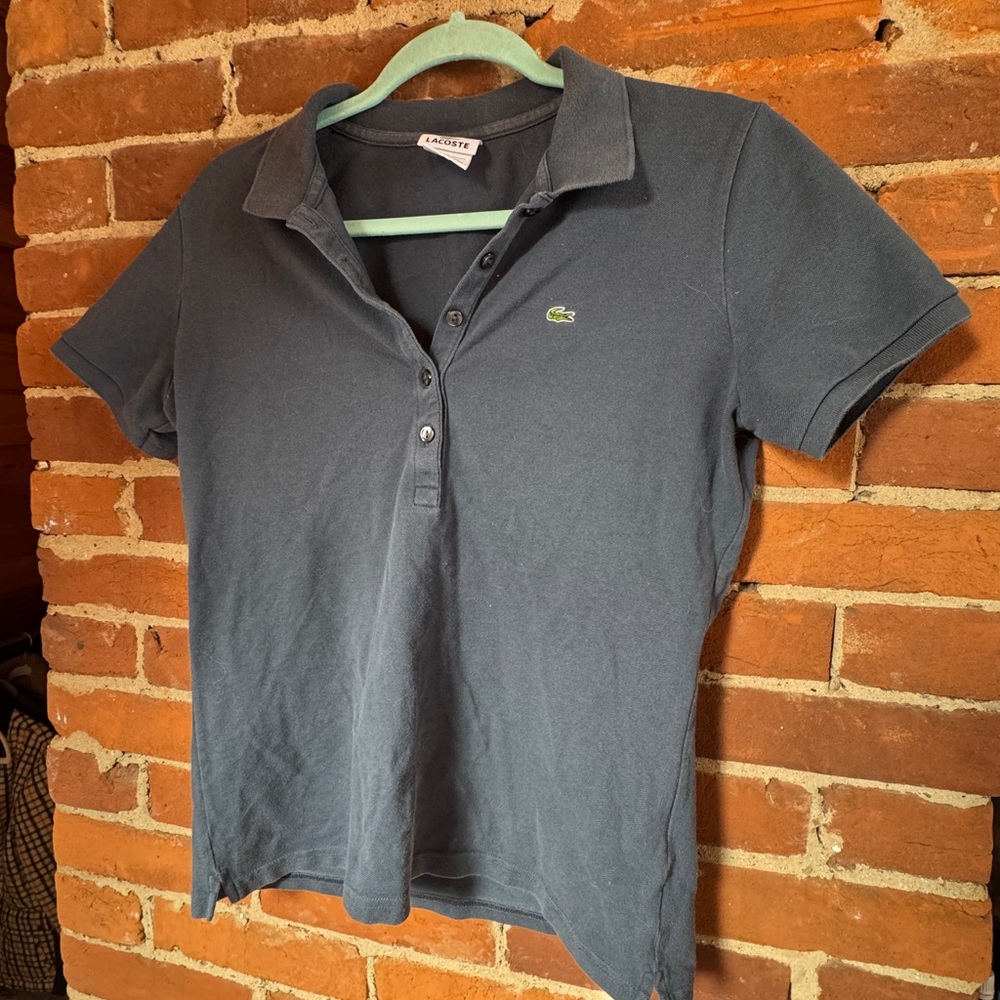 Lacoste Blue Polo with Iconic Logo